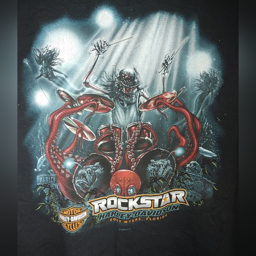 Harly Davidson muscle shirt Rockstar size 2xxl
